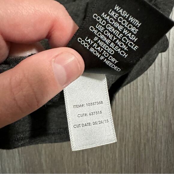 Torrid Shirred Tulip Gray Short Sleeve‎ Ruched Midi Dress in Charcoal Heather 1X - Picture 9 of 11